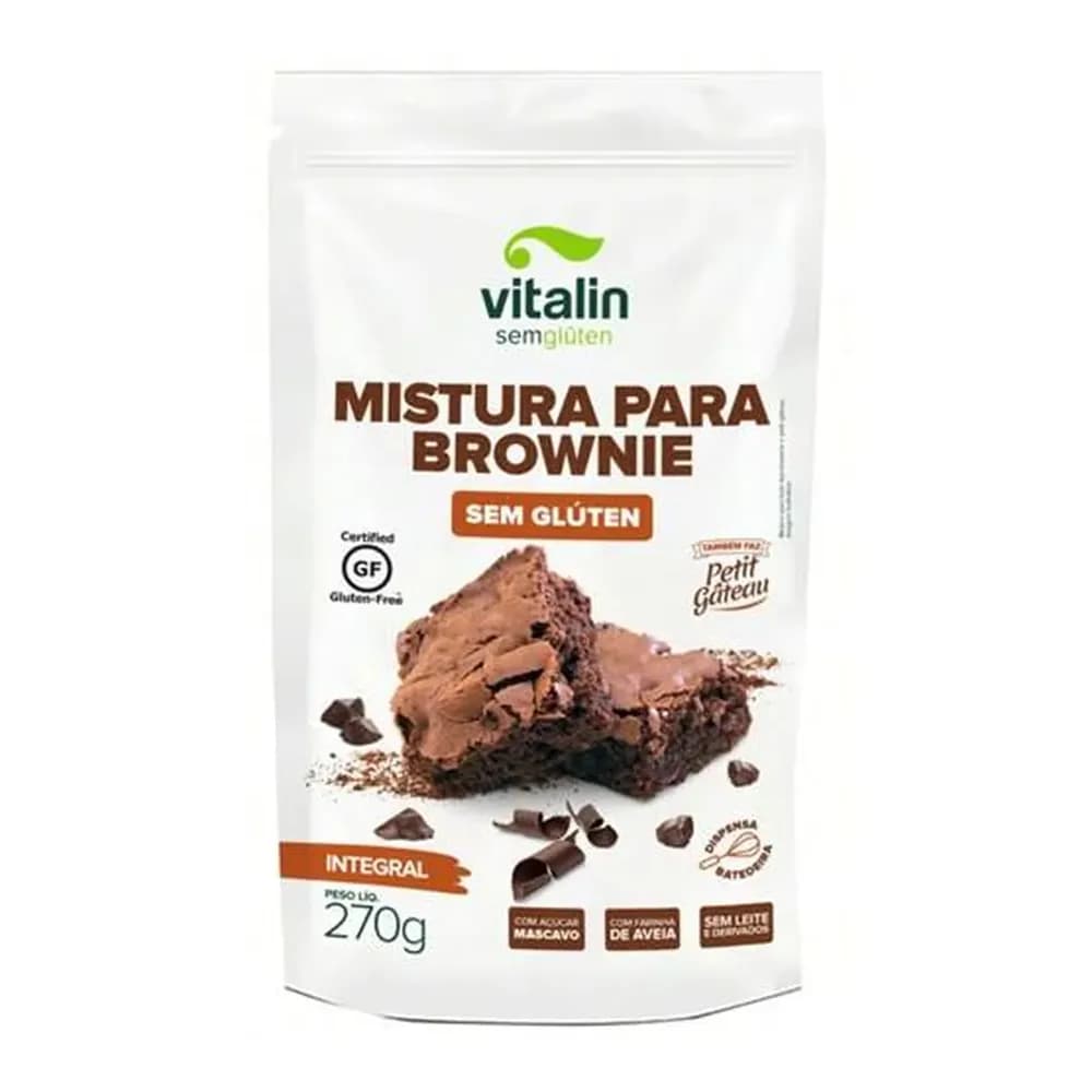 Misturas para brownie sem gluten vitalin 270g