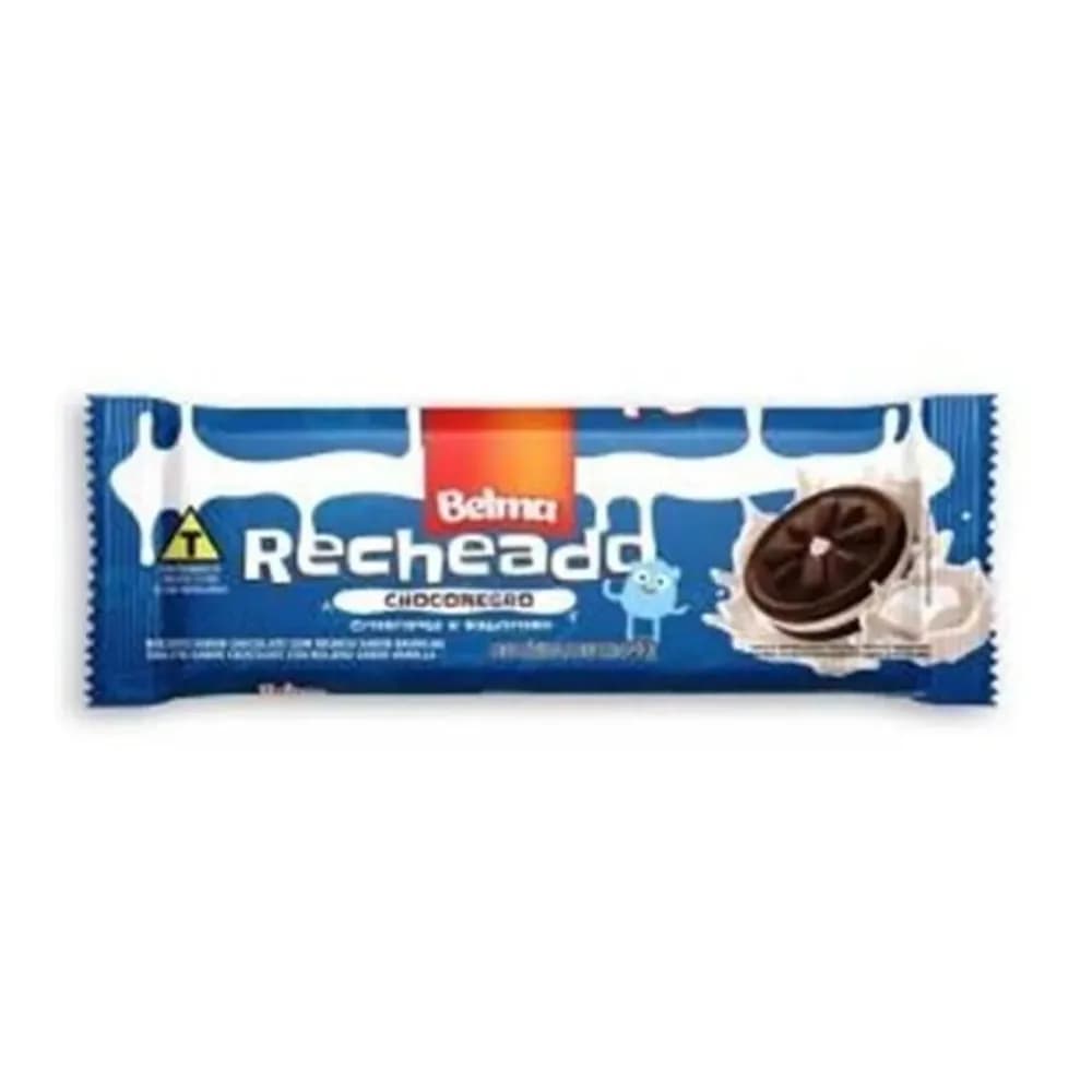Biscoito recheado lanchinho choconegro belma 55g