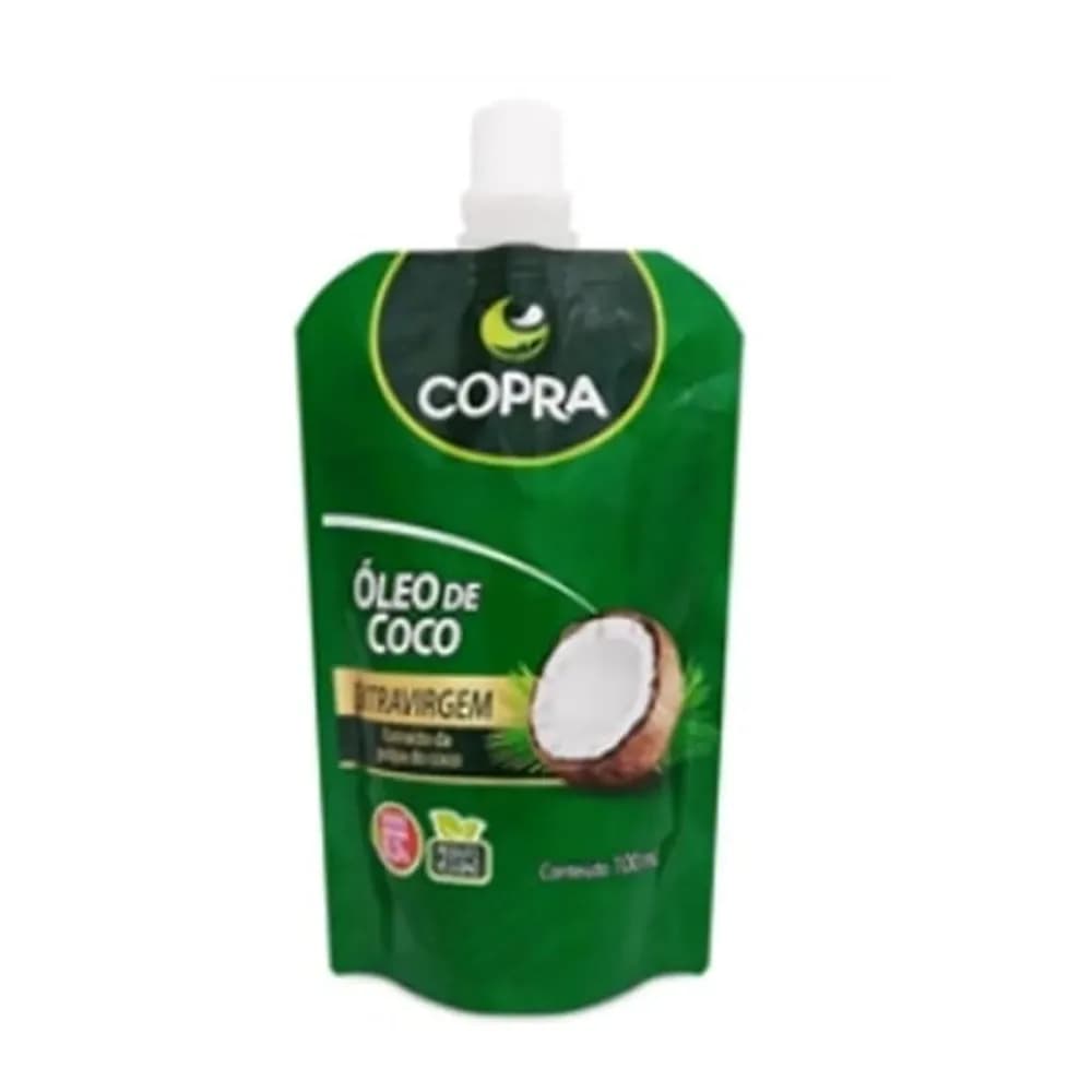 Oleo de coco extra virgem copra embalagem 100ml