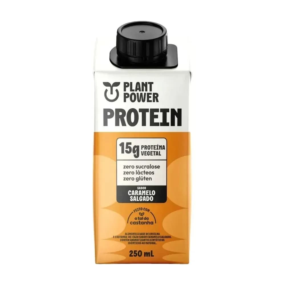 Bebida vegetal 250ml protein power plant caramelo salgado