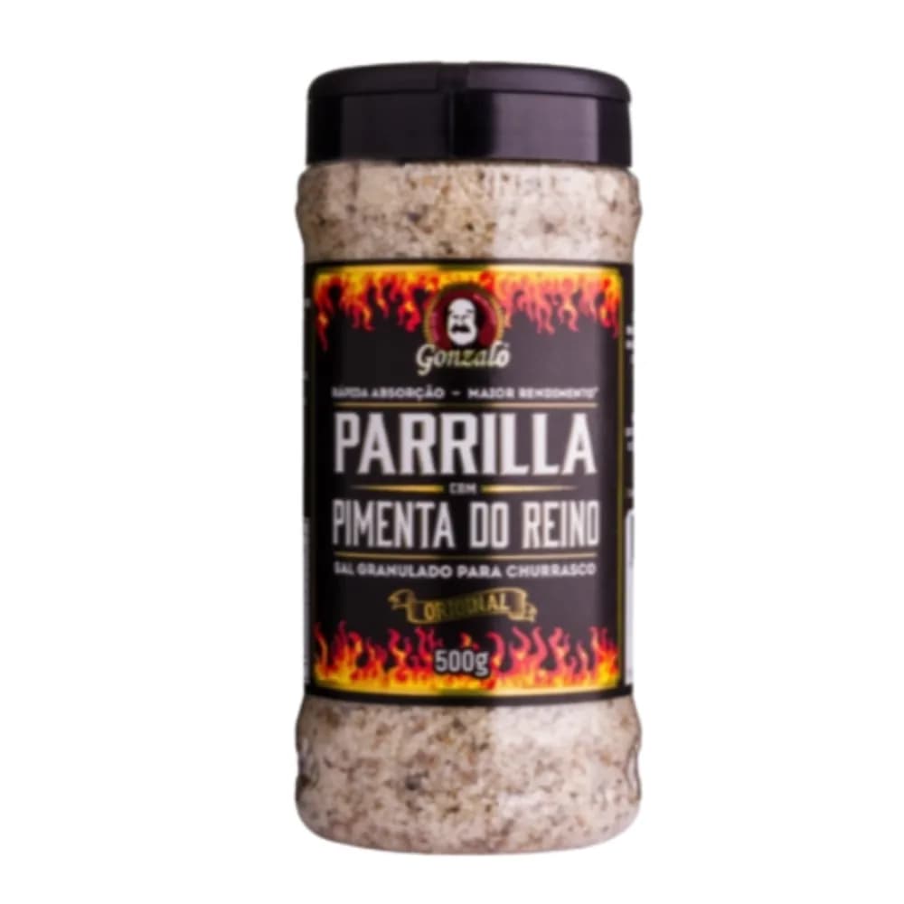 Sal parrila gonzalo pimenta do reino 500g