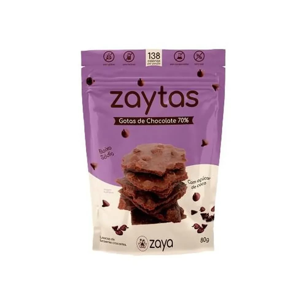 Gotas de chocolate 70% zaytas zaya 80g