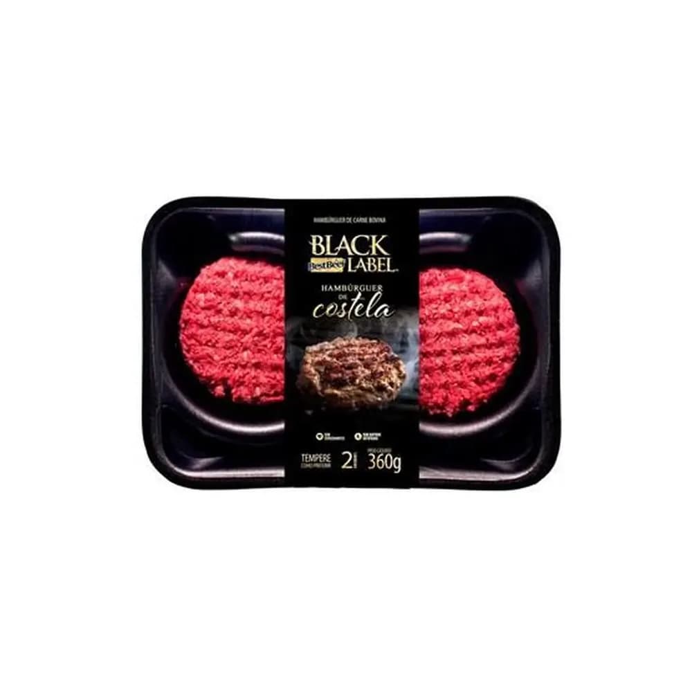 Hamburguer black label best beef 360g