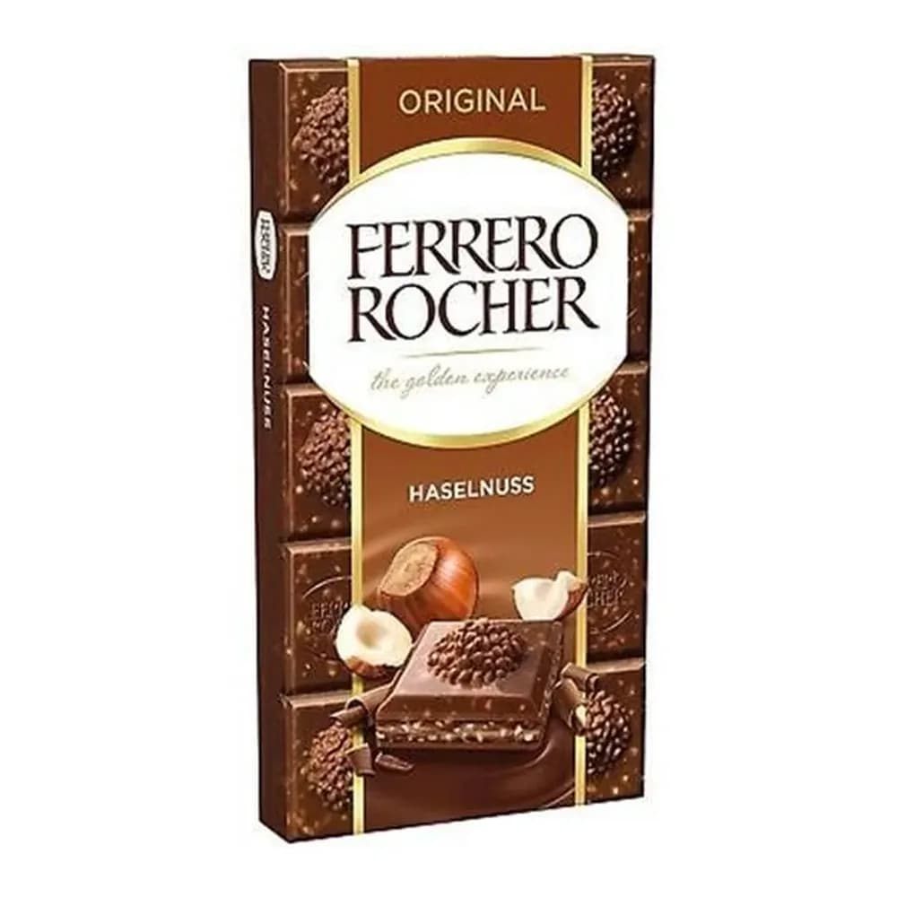 Chocolate ao leite com avela ferrero rocher 90g
