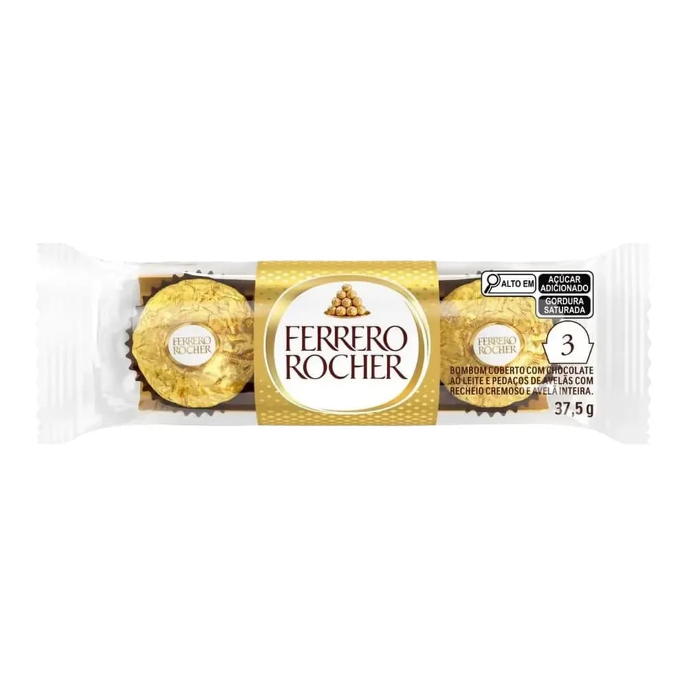 Bombom ferrero rocher 37,5g