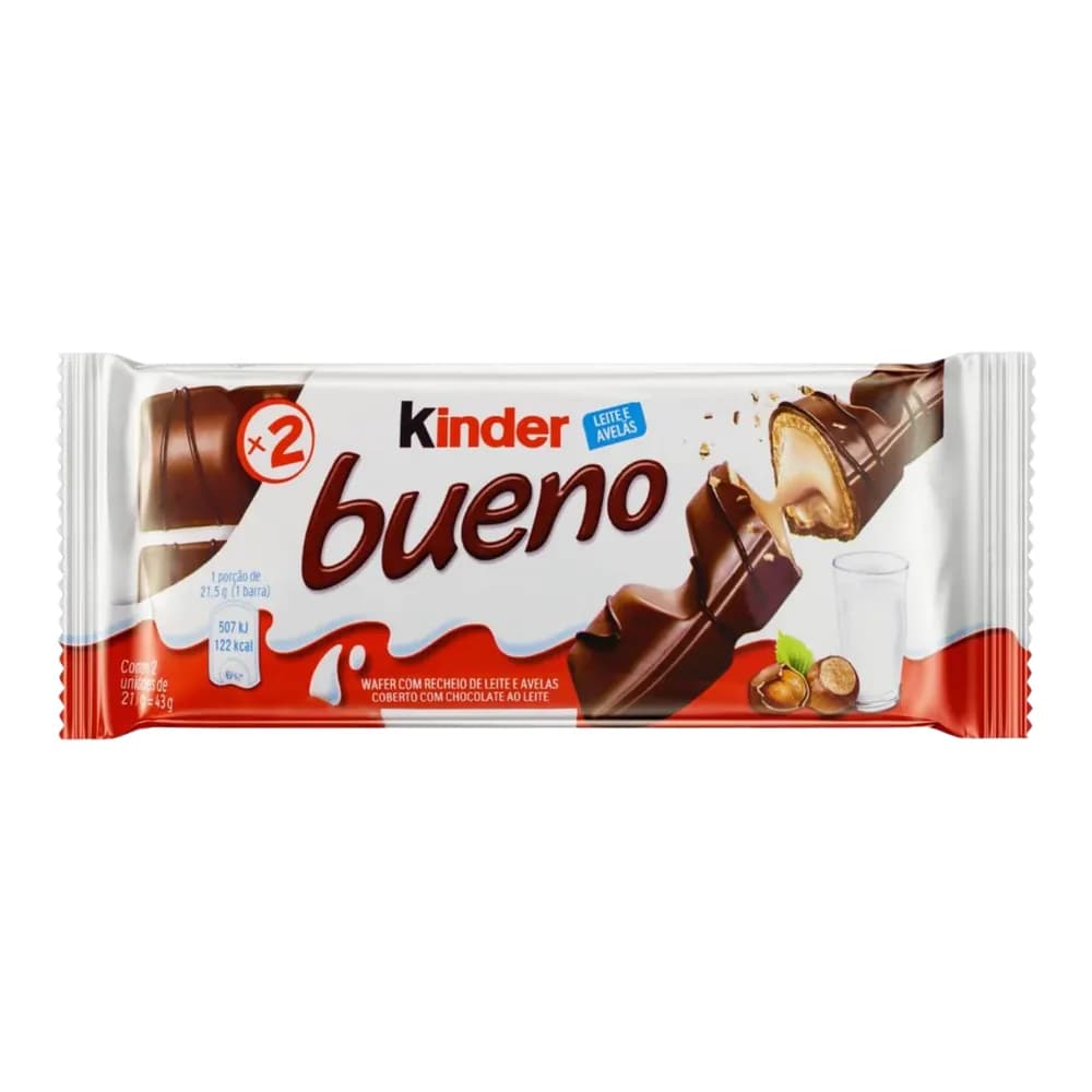 Kinder bueno ao leite ferrero 43g