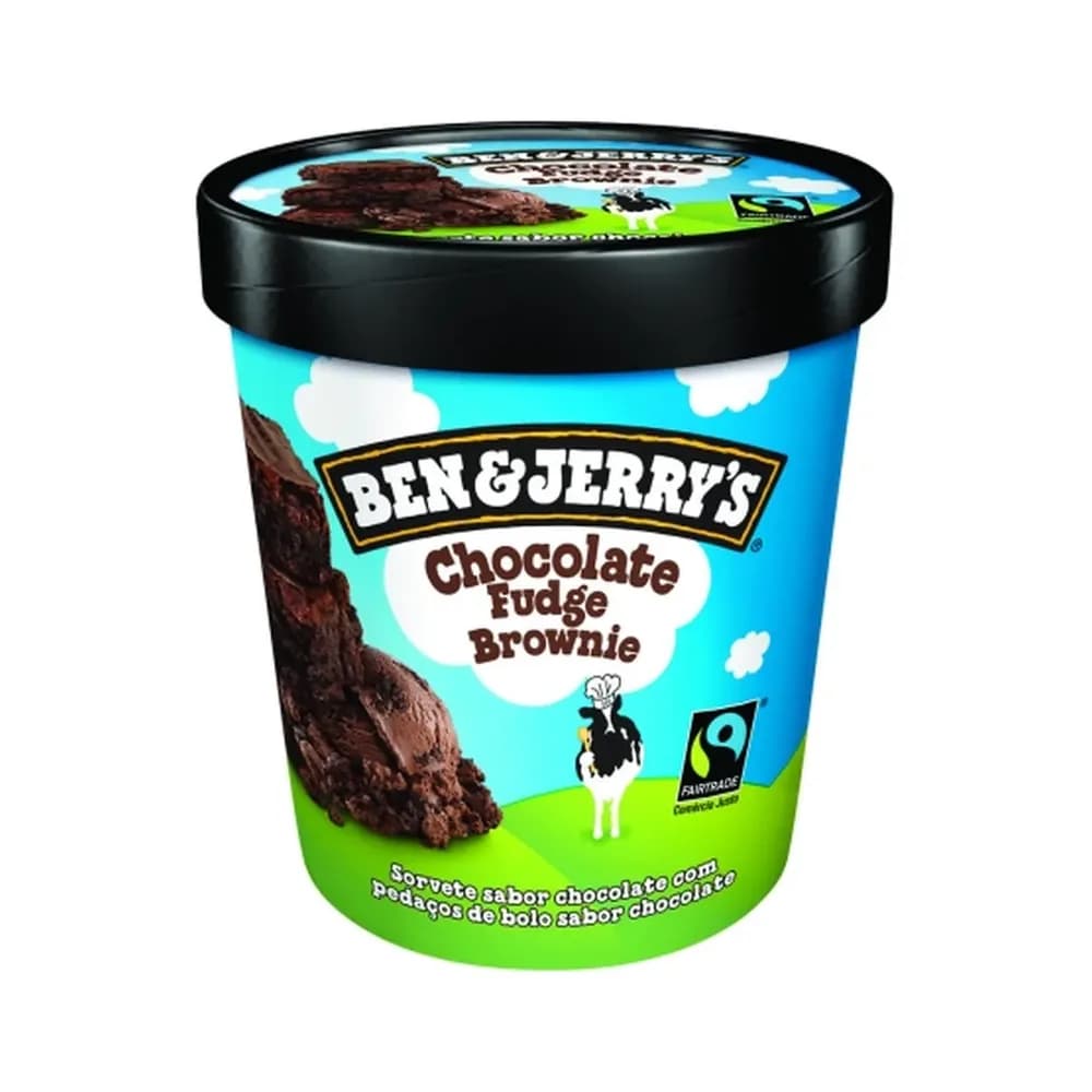 Sorvete ben jerrys choc fudge brown 458ml