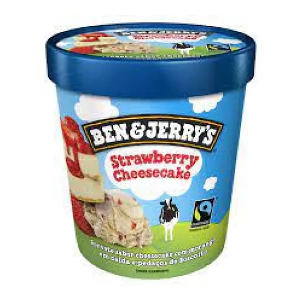 Sorvete ben jerrys straw berry cheerecake 458ml