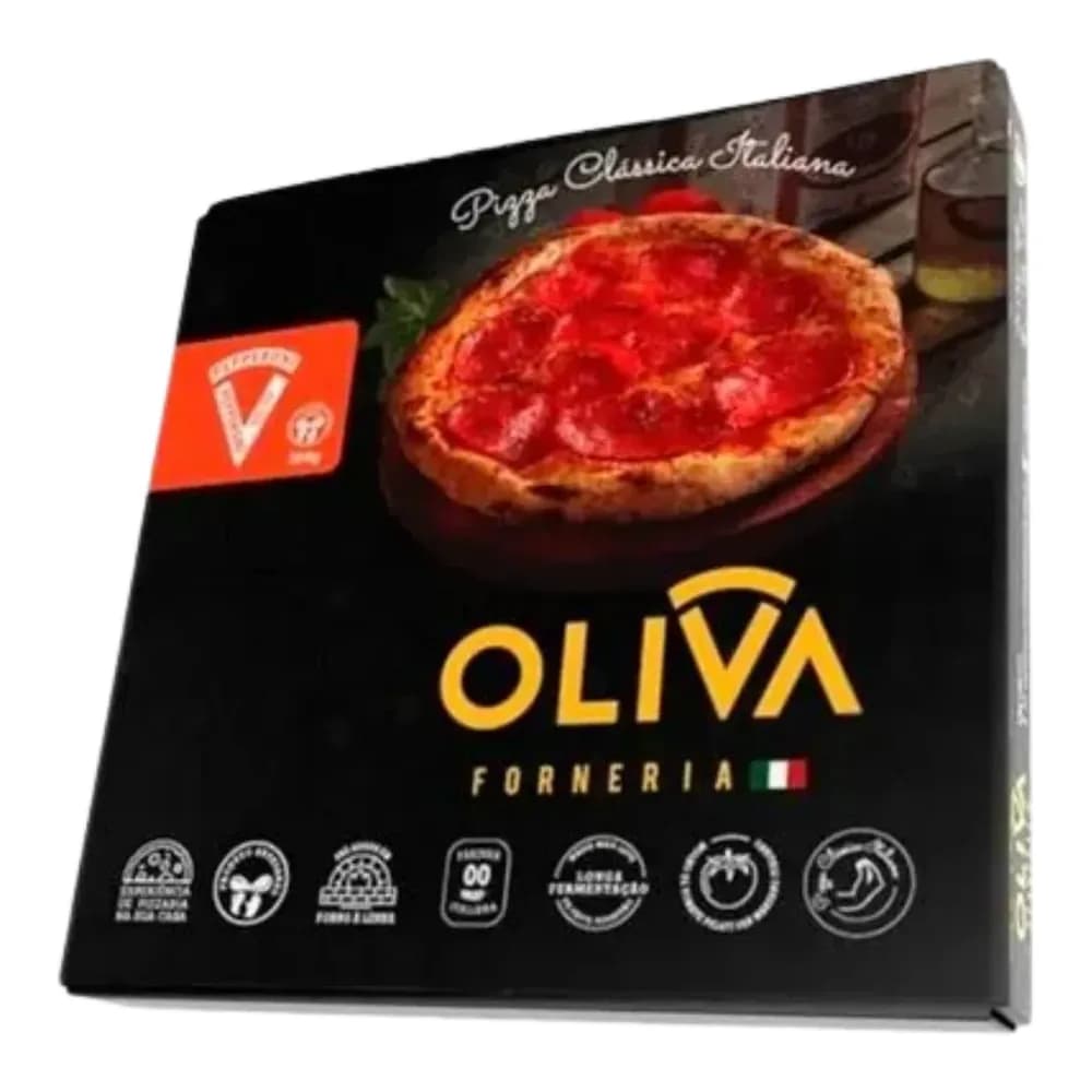Pizza pepperoni oliva 360g
