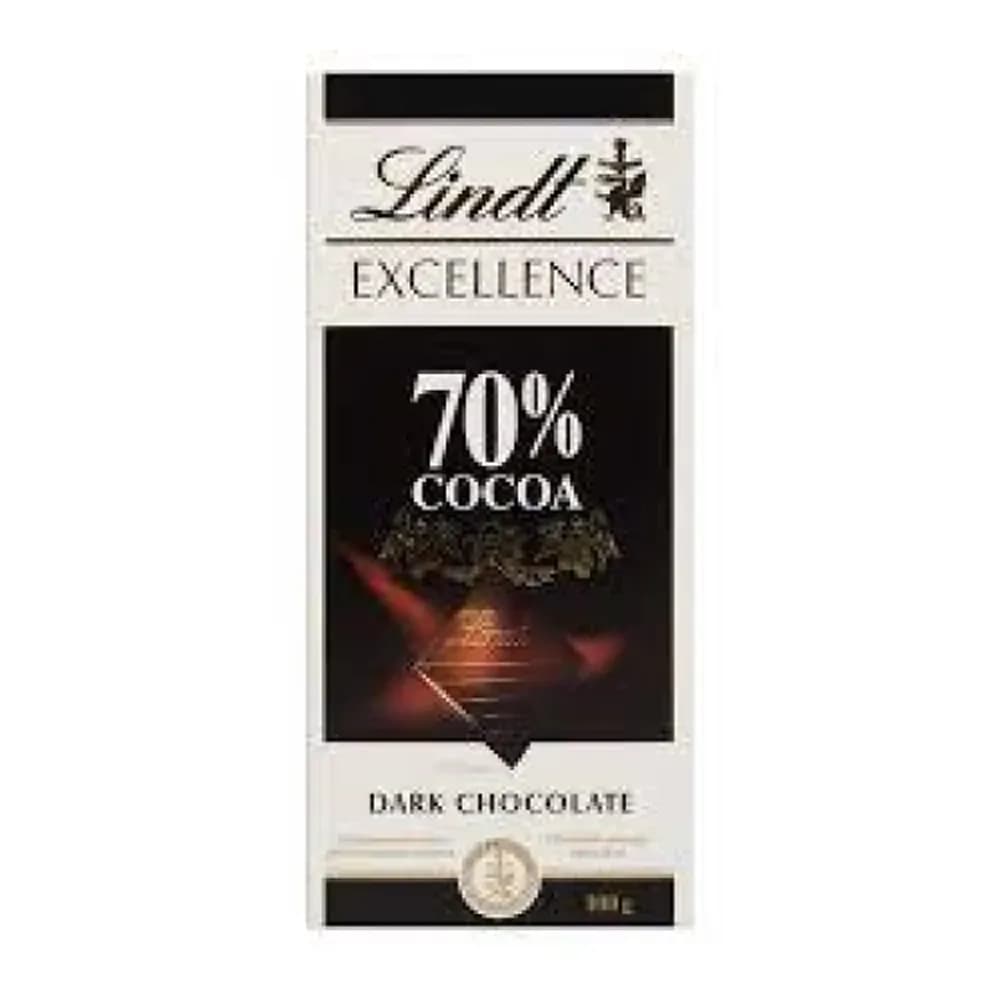 Chocolate lindt excellence barra 70% dark 100g
