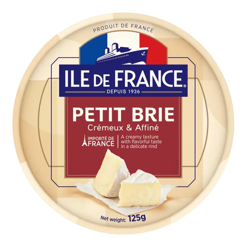 Queijo brie ilde de france 125gr