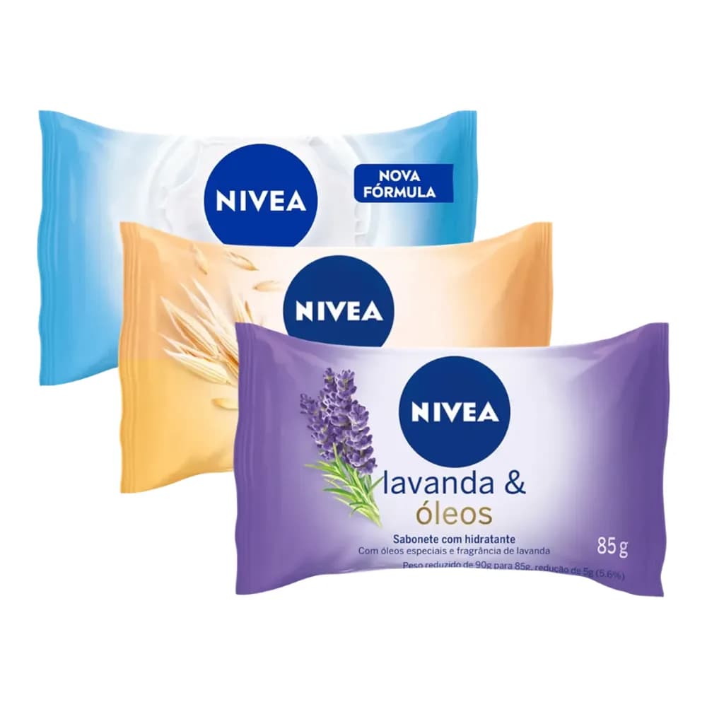 Sabonete em barra leite nivea 85g