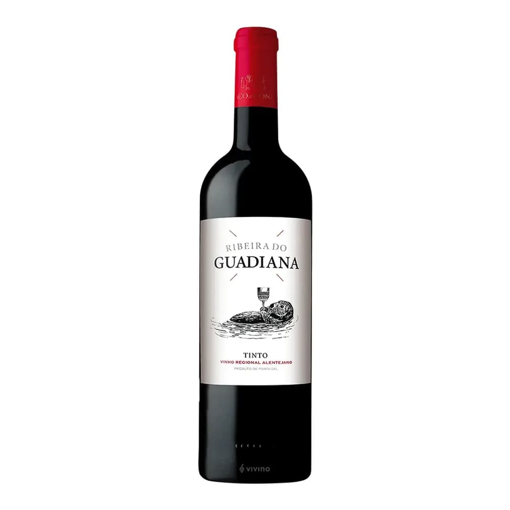 Vinho tinto ribeira do guadiana reserva alentejano garrafa 750ml