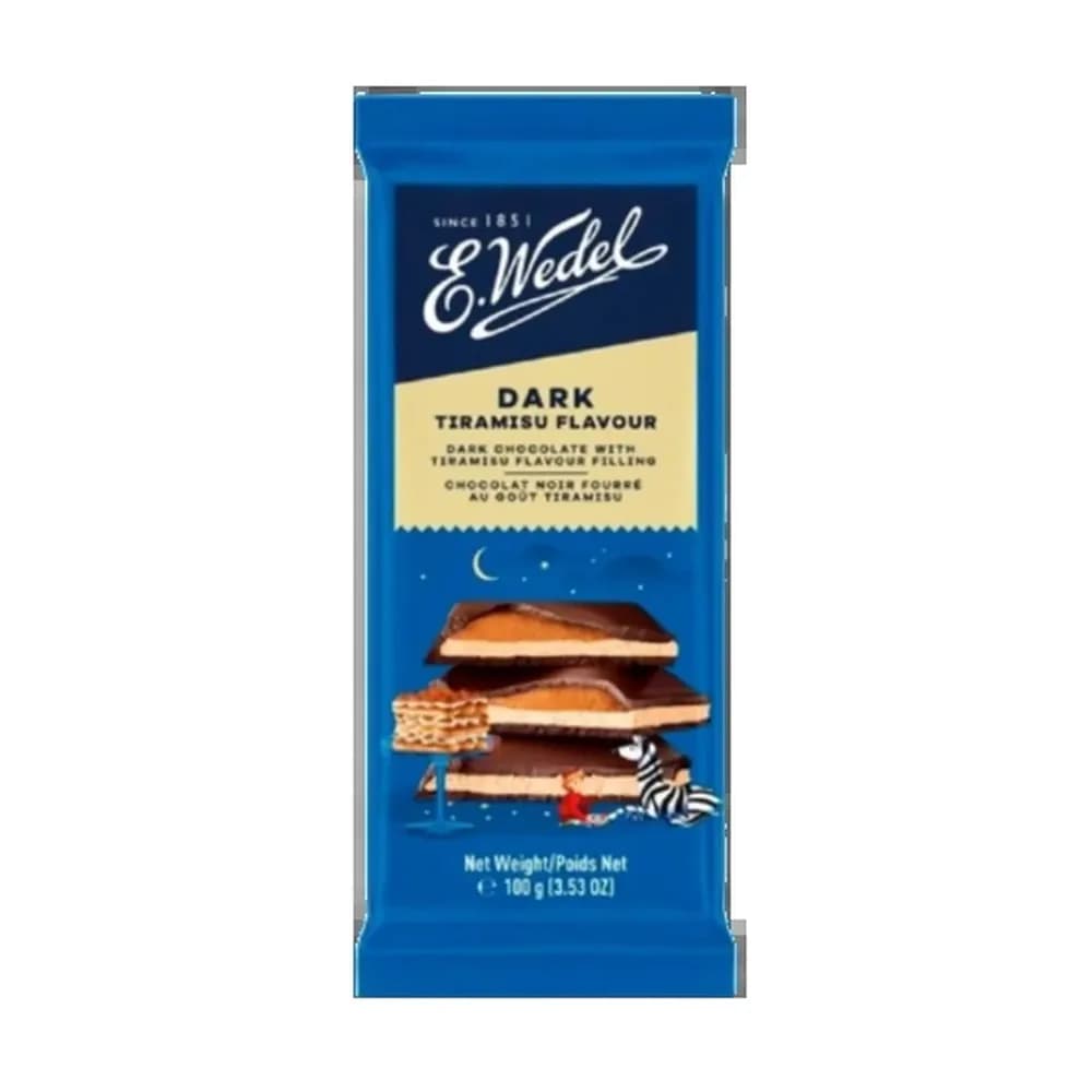 Chocolate dark tiramisu flavour e.wedel 100g