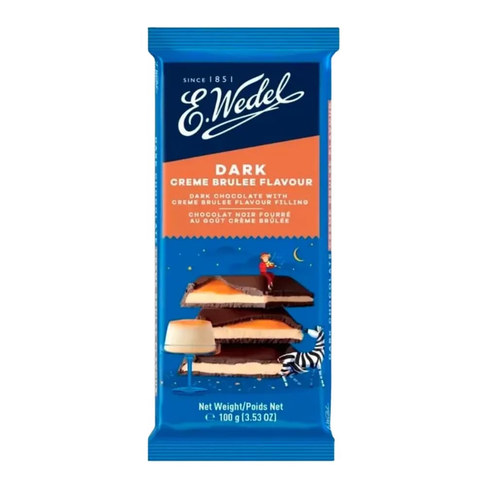 Chocolate dark creme brulee flavor e.wedel 100g