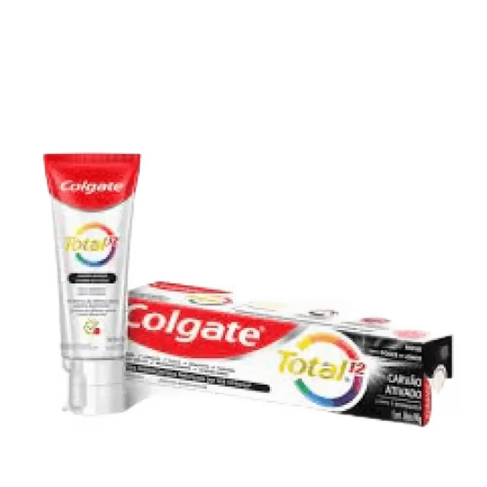 Creme dental total 12 carvao ativado colgate 90g