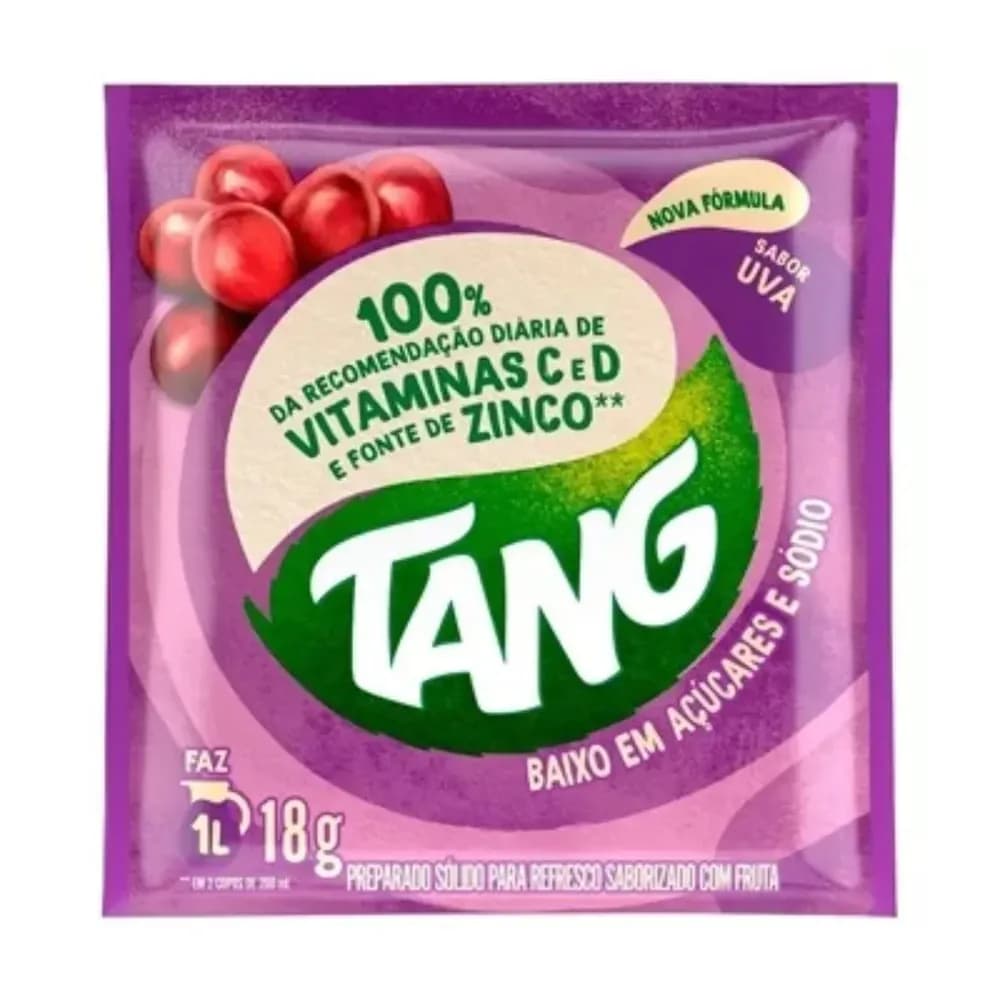 Refresco em po sabor uva tang 18g