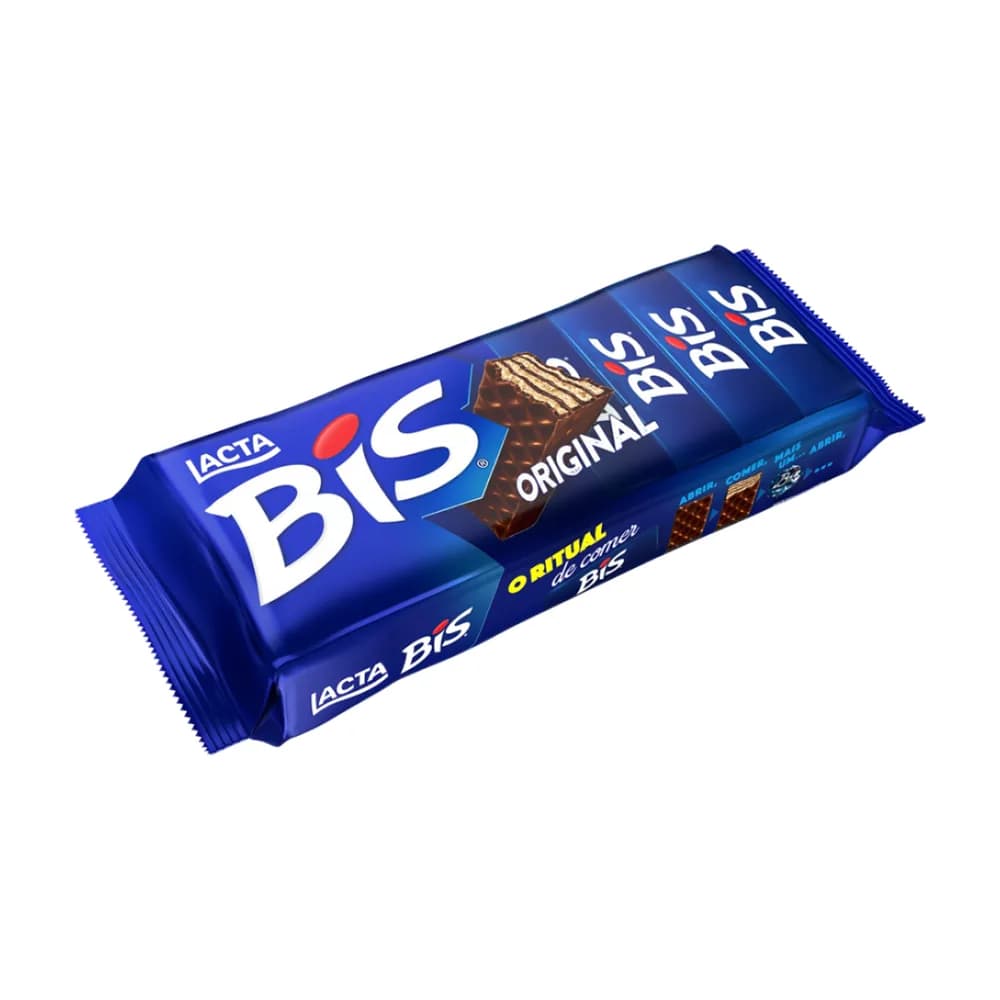 Chocolate wafer ao leite bis lacta 100,8g