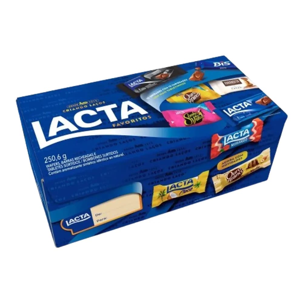 Bombom favoritos sortidos lacta 250,6g