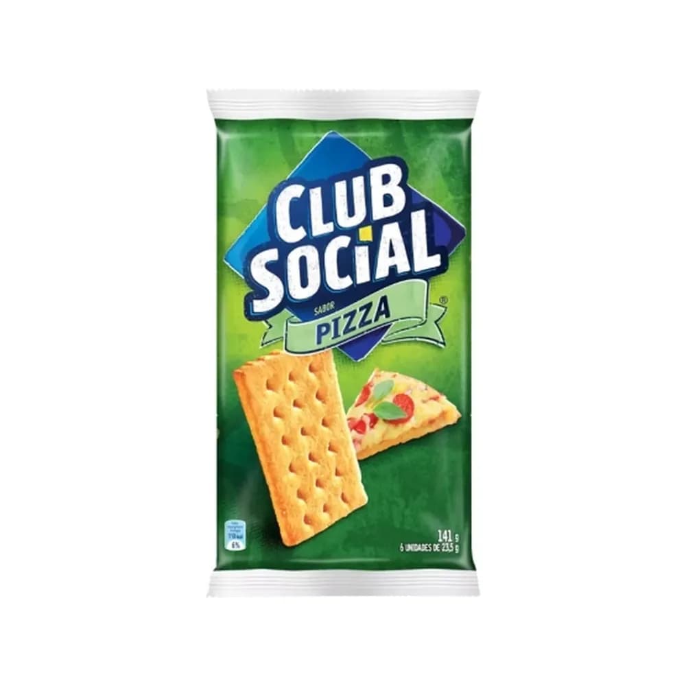 Biscoito regular pizza club social 141g
