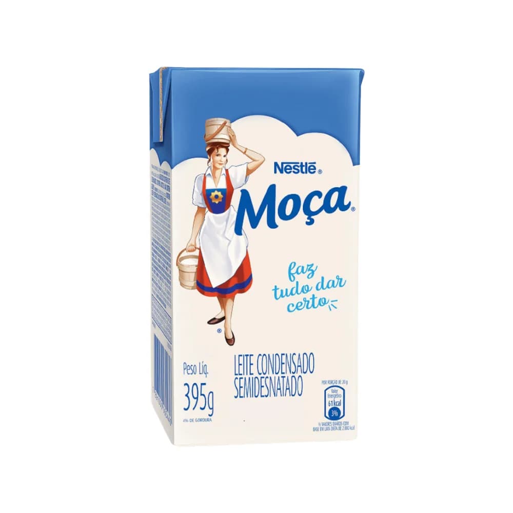 Leite condensado semidesnatado moca nestle 395g