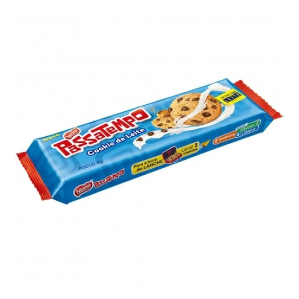 Cookie de leite com gotas de chocolate passatempo 60g