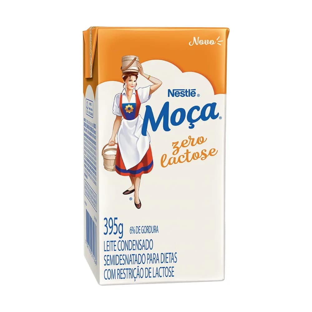 Leite condensado semidesnatado zero lactose moca 395g