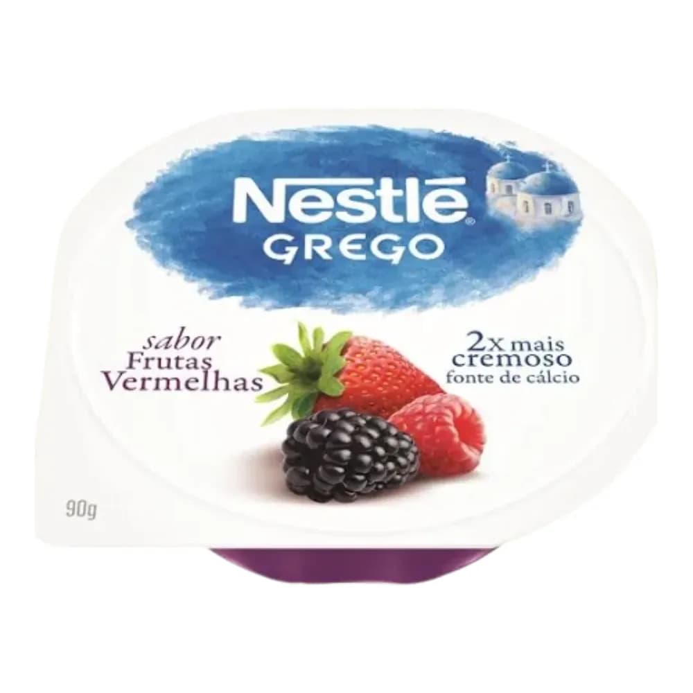 Iogurte grego calda de frutas vermelhas nestle 90g