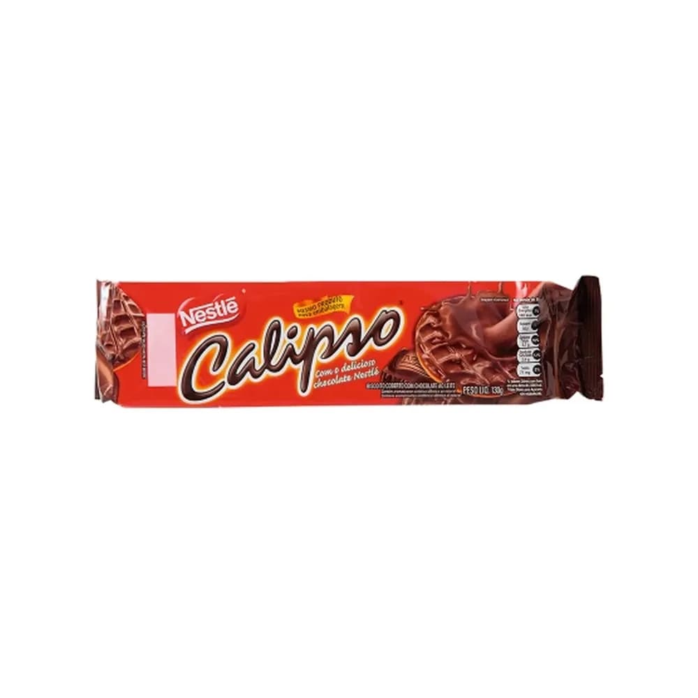 Biscoito coberto com chocolate calipso 130g