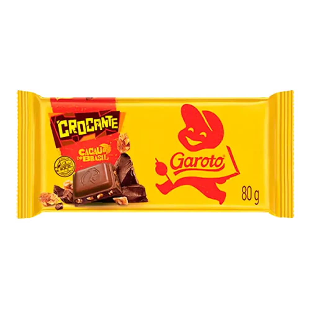 Chocolate crocante garoto 80 g