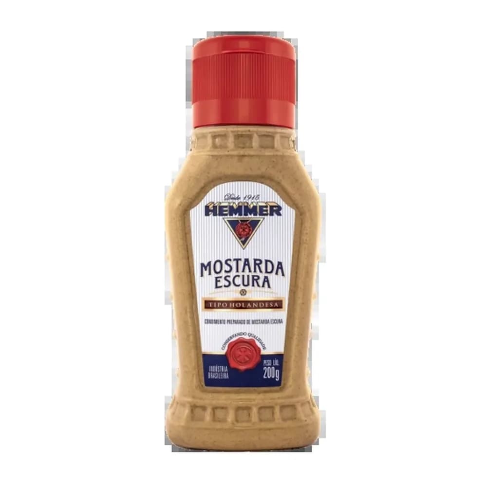 Mostarda escura tipo holandesa hemmer 200g