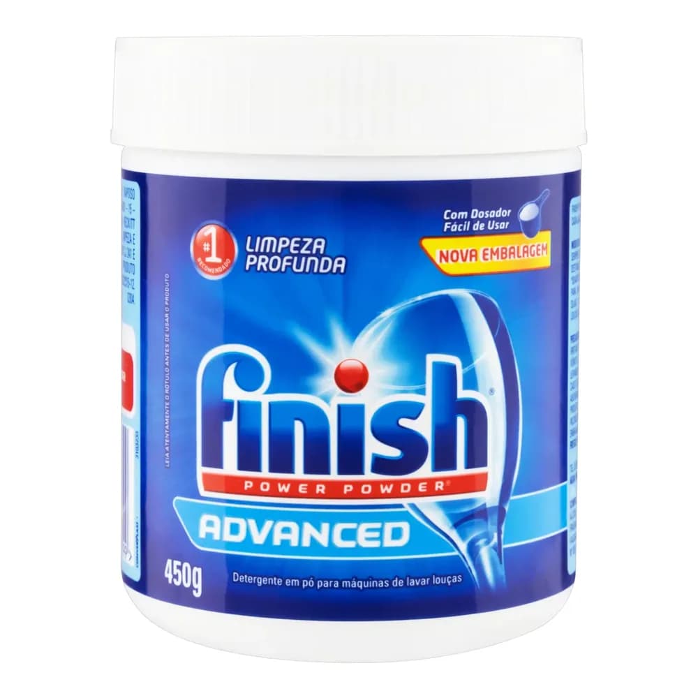 Detergente para lava loucas em po finish 450g