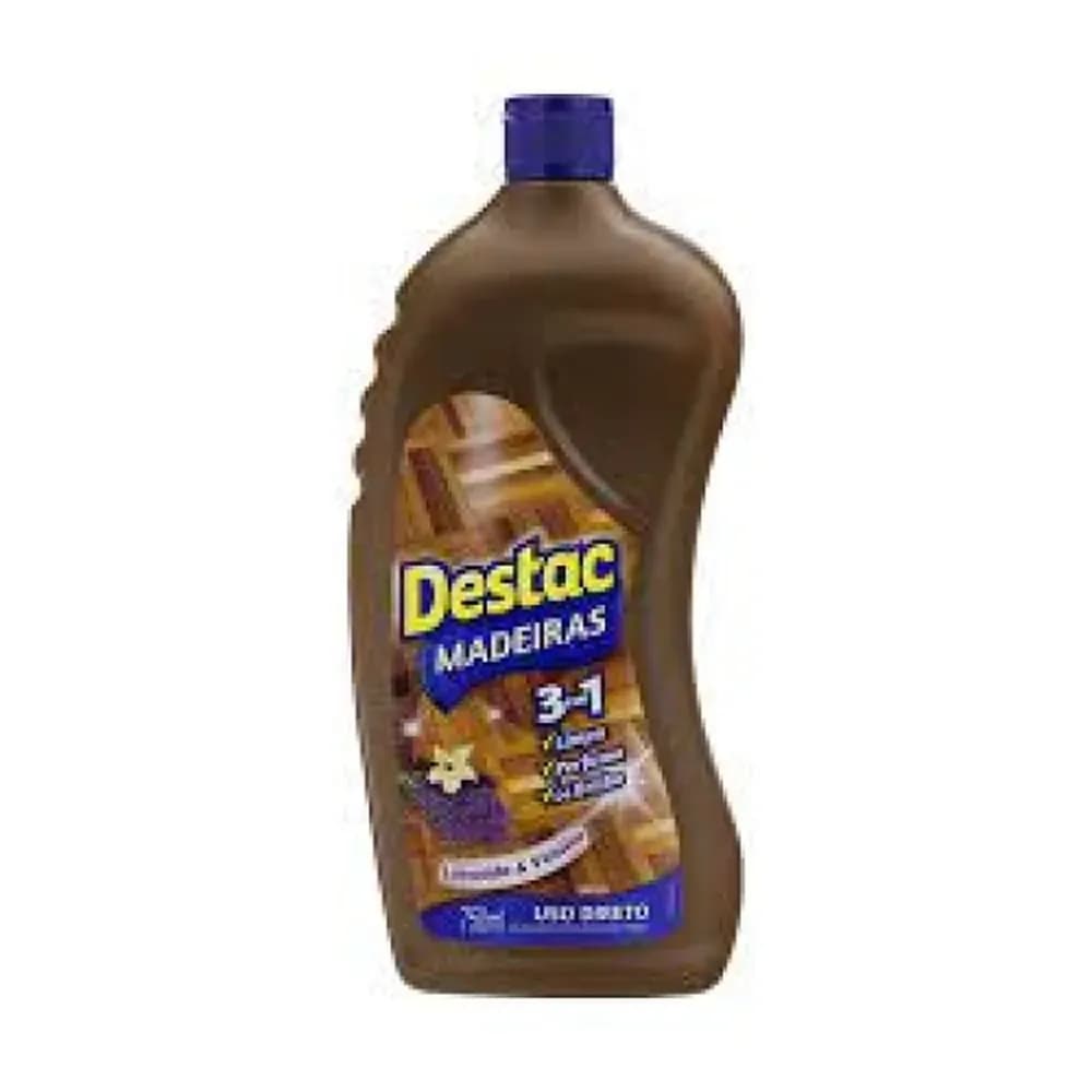 Limpa piso para pisos de madeira lavanda e vanilla destac 750ml