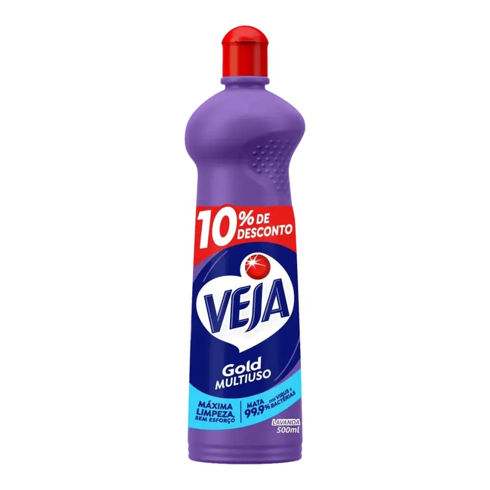 Limpador multiuso campestre gold veja 500ml gratis 10% de desconto