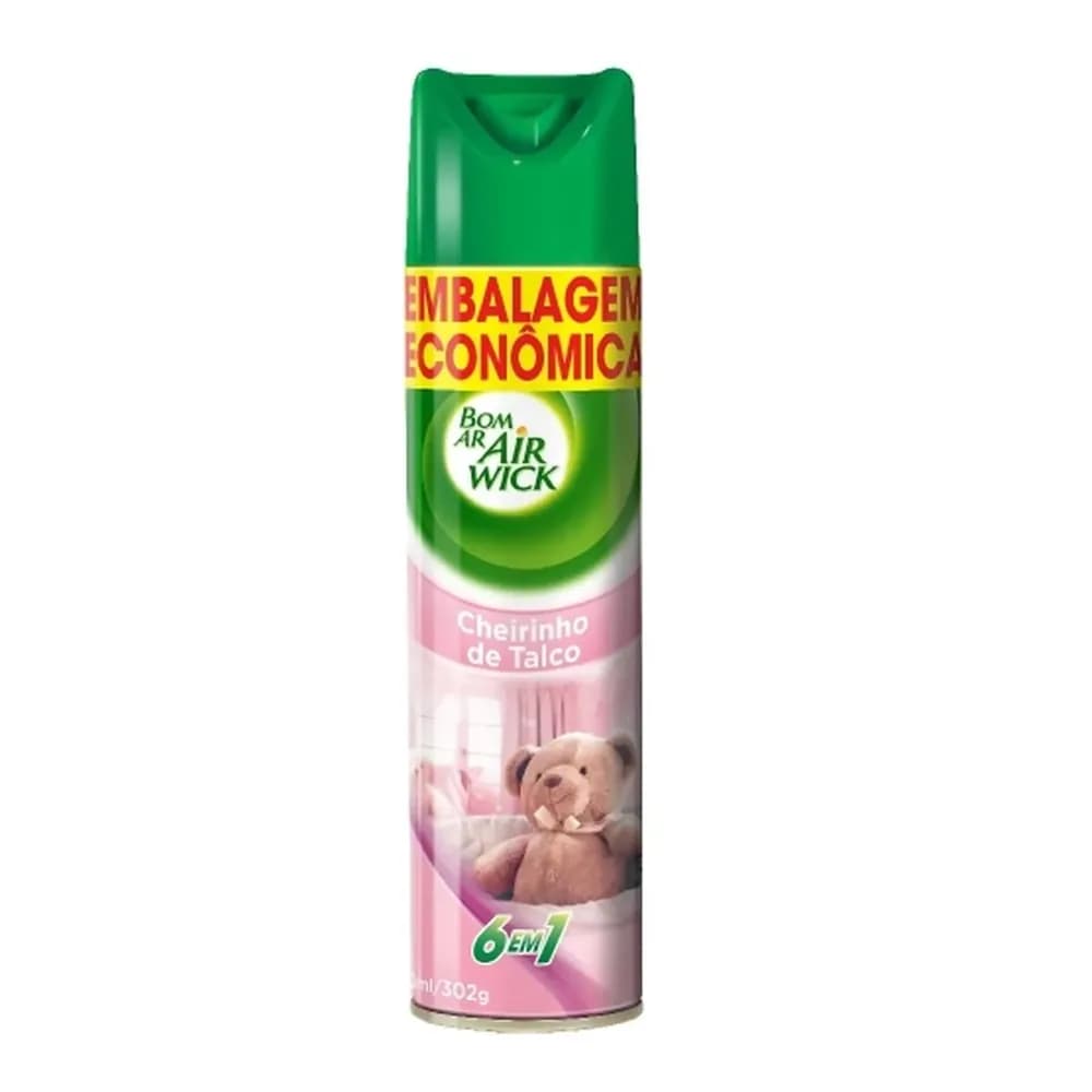 Neutralizador de odores cheirinho de talco embalagem economica bom ar air wick 360ml