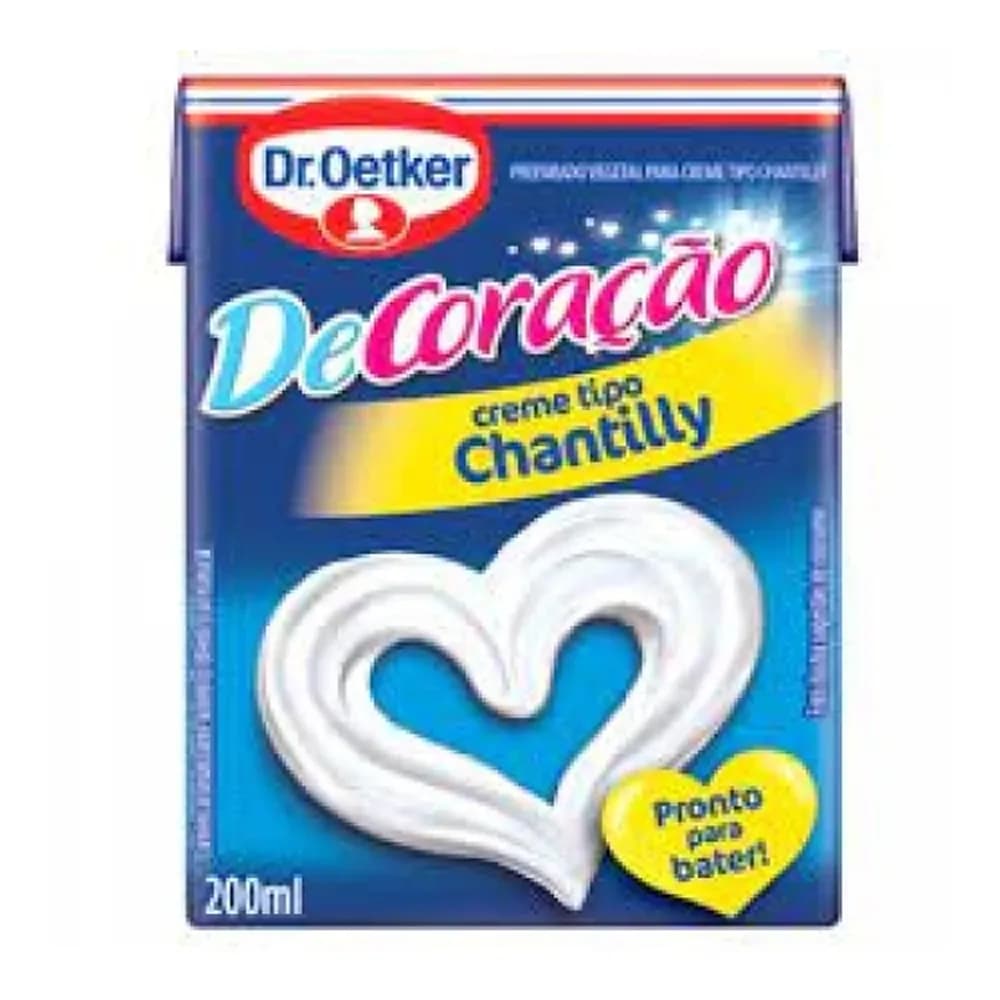 Chantilly dr oetker caixa 200ml