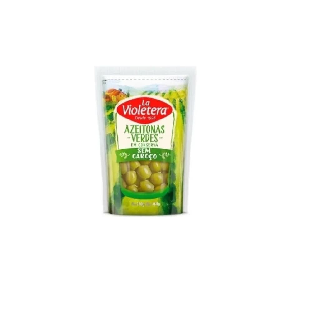 Azeitona verde sem caroco la violetera embalagem 160 g