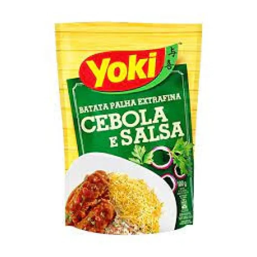 Batata palha extrafina cebola e salsa yoki sache 100g