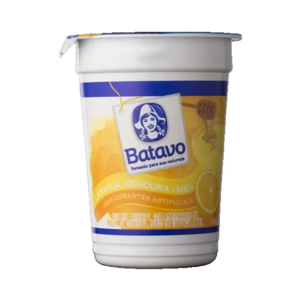 Iogurte integral batavo cenoura, laranja e mel copo 170g