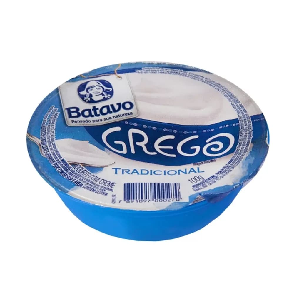 Iogurte grego batavo tradicional pote 100g