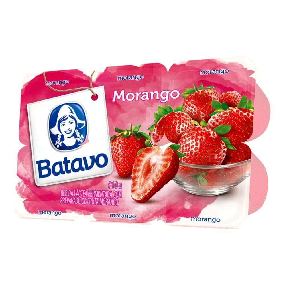Bebida lactea batavo morango bandeja 540g