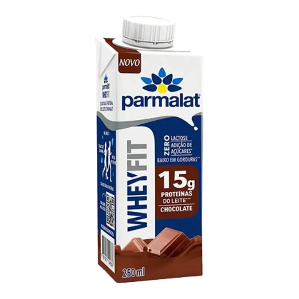 Bebida lactea wheyfit sabor chocolate parmalat 250ml