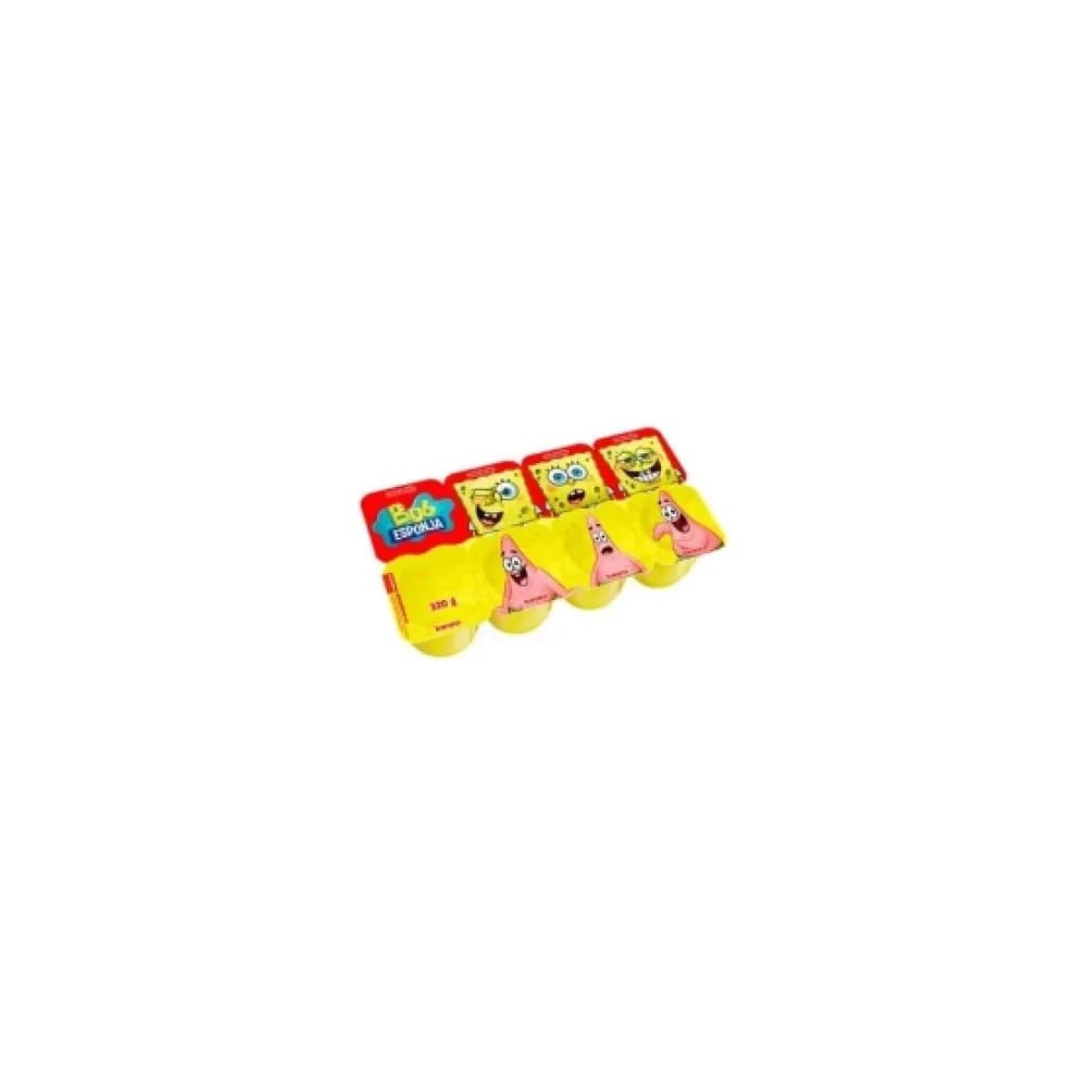 Petit suisse bob esponja morango + banana elege 320g 8un