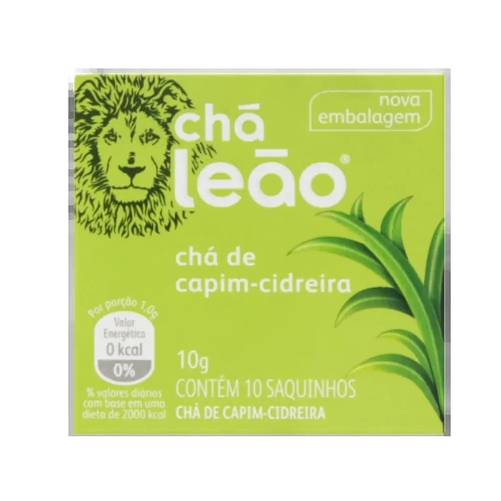 Cha de capim cidreira leao 10un 10g