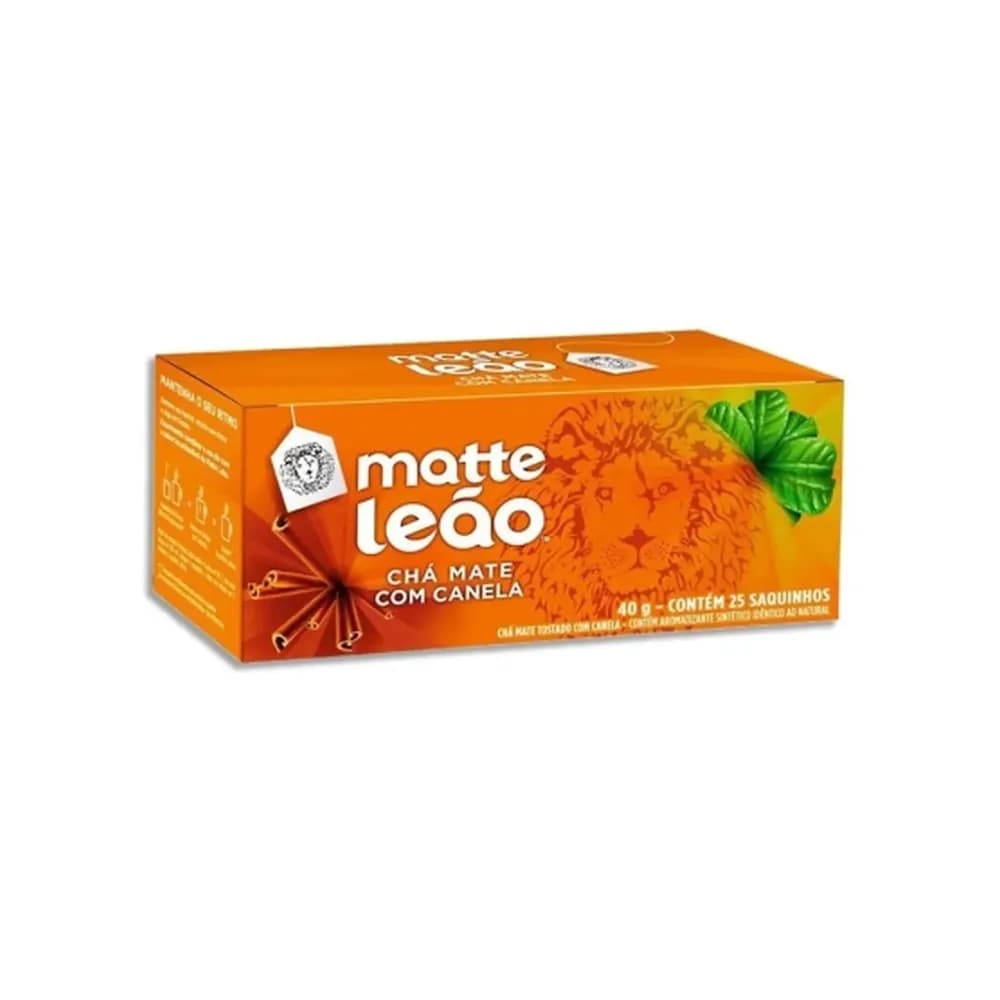 Cha matte leao com canela sache 25un