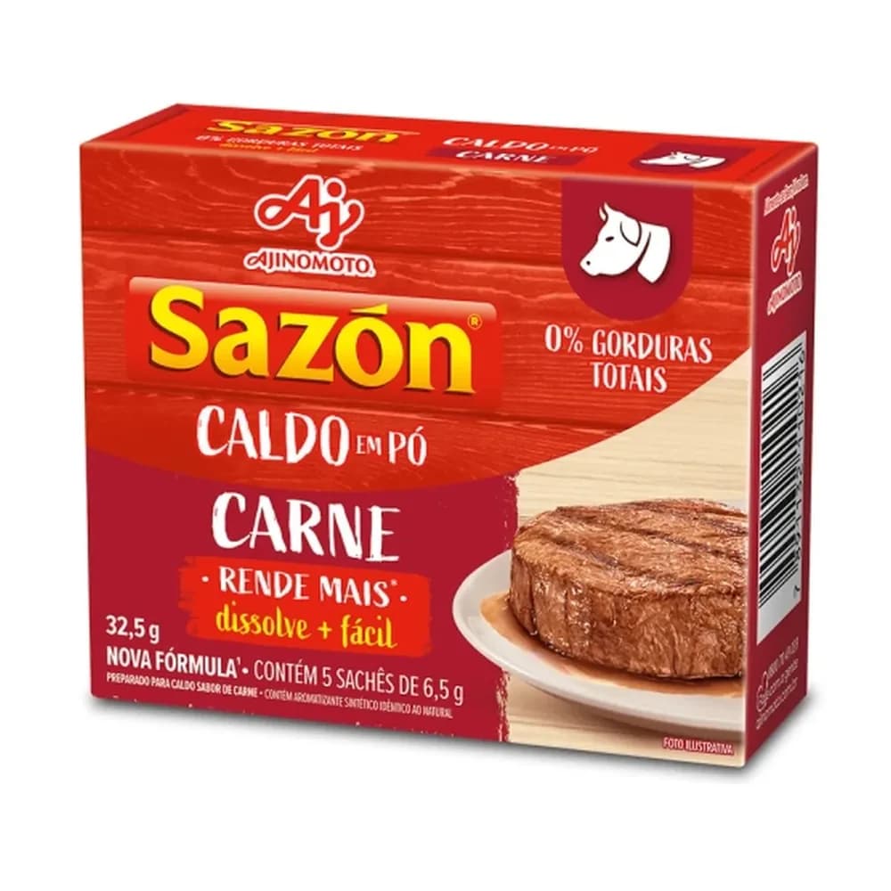 Caldo em po carne sazon 32,5g