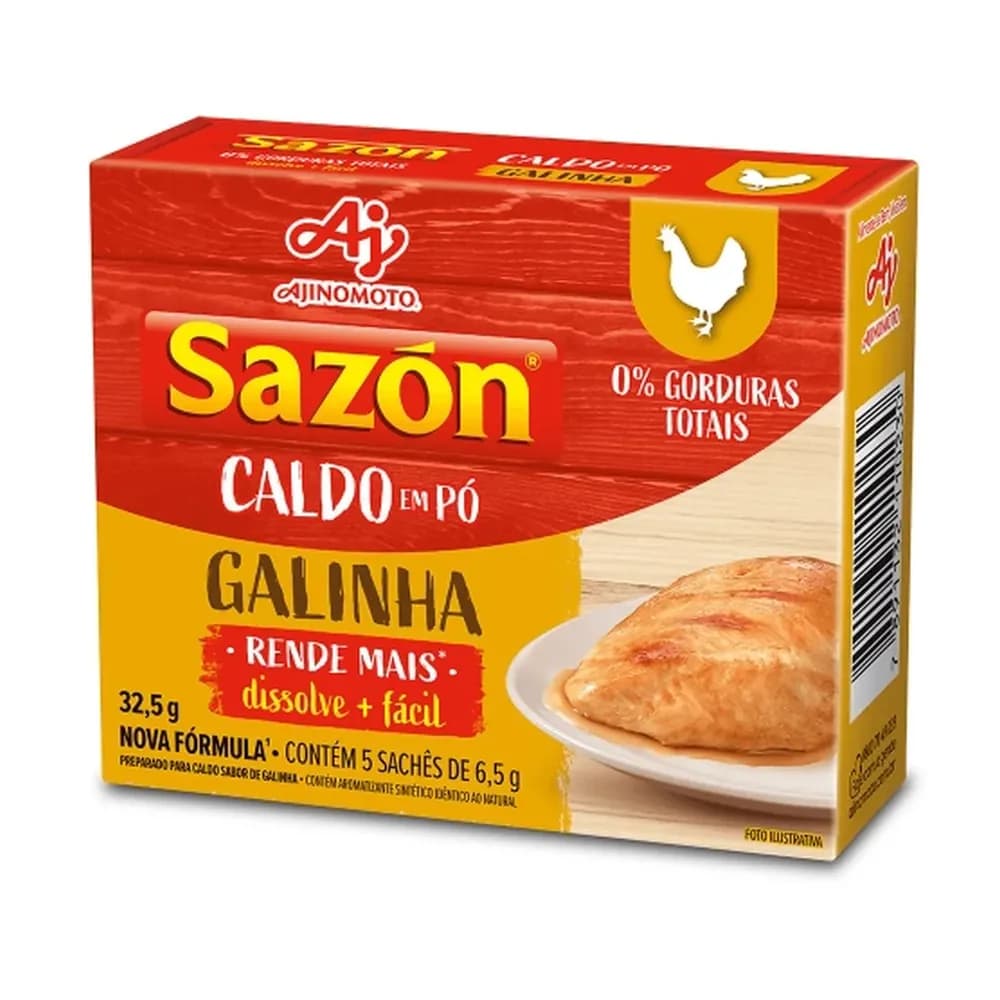 Caldo em po galinha sazon 32,5g