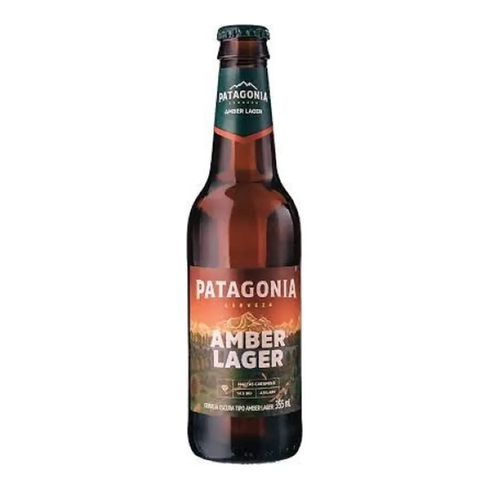 Cerveja amber lager long neck patagonia 355ml