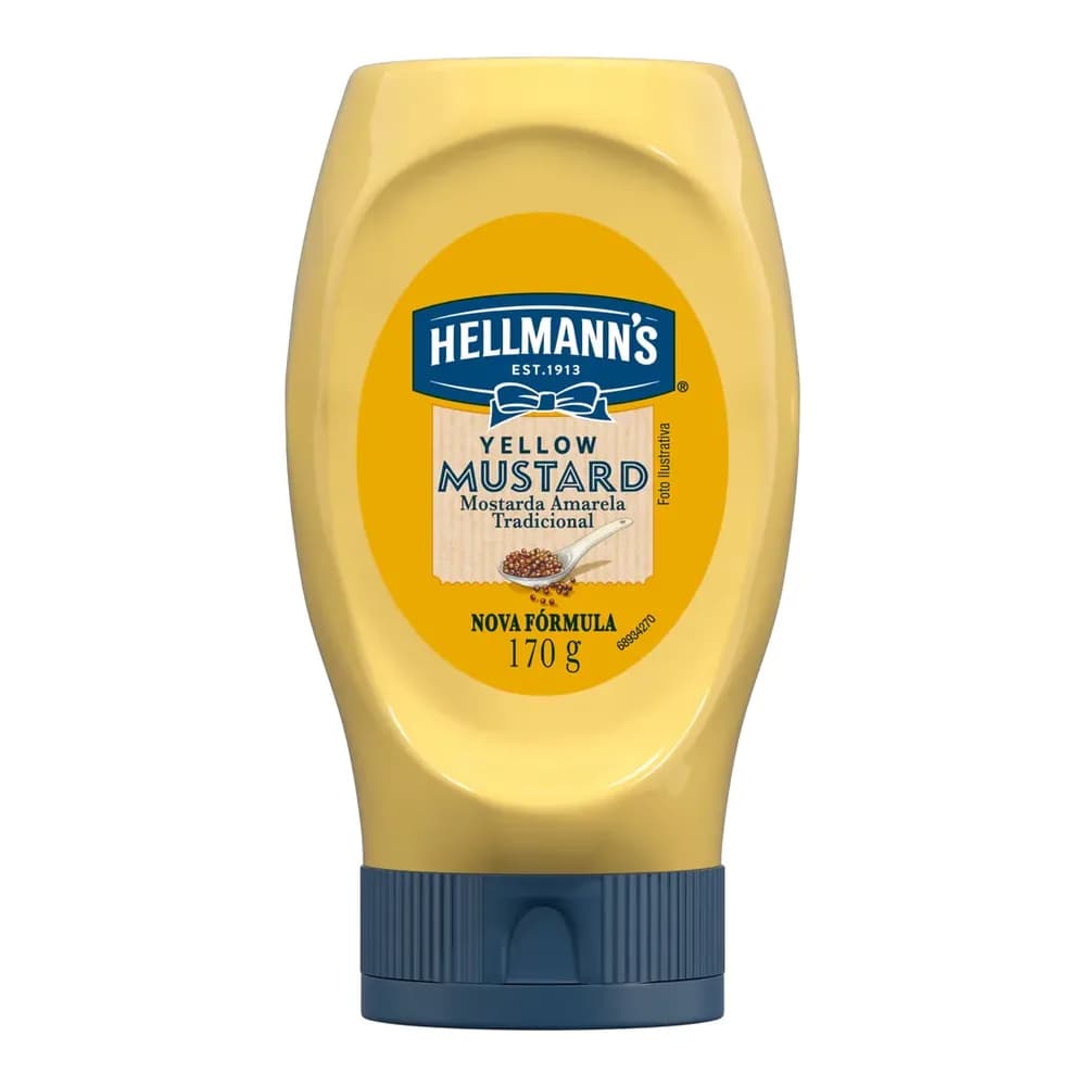 Mostarda tradicional amarela hellmann's 170g