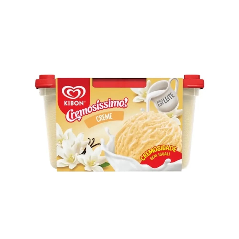 Sorvete cremosissimo creme kibon 1,5l